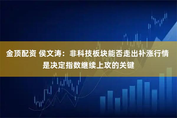 金顶配资 侯文涛：非科技板块能否走出补涨行情 是决定指数继续上攻的关键